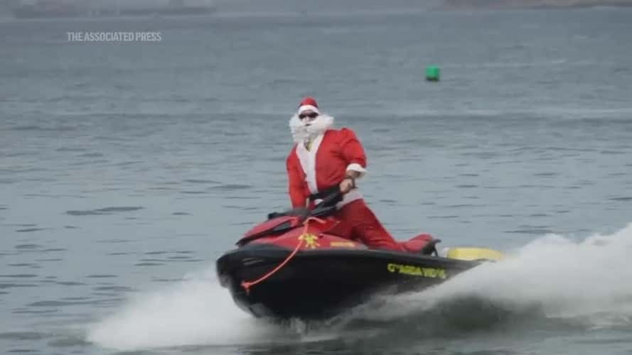 Seriously, What Else Would Santa Ride In Rio But a PWC? 